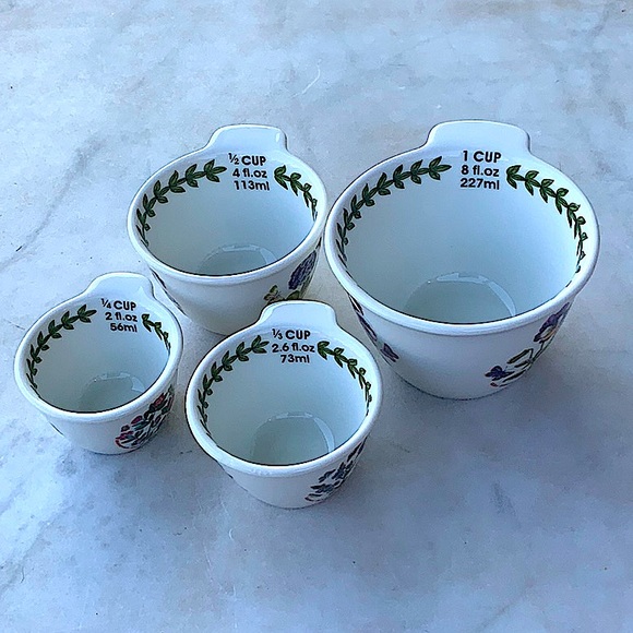 PORTMEIRION BOTANIC GARDEN MEASURING CUPS SET OF 4 - Picture 8 of 11